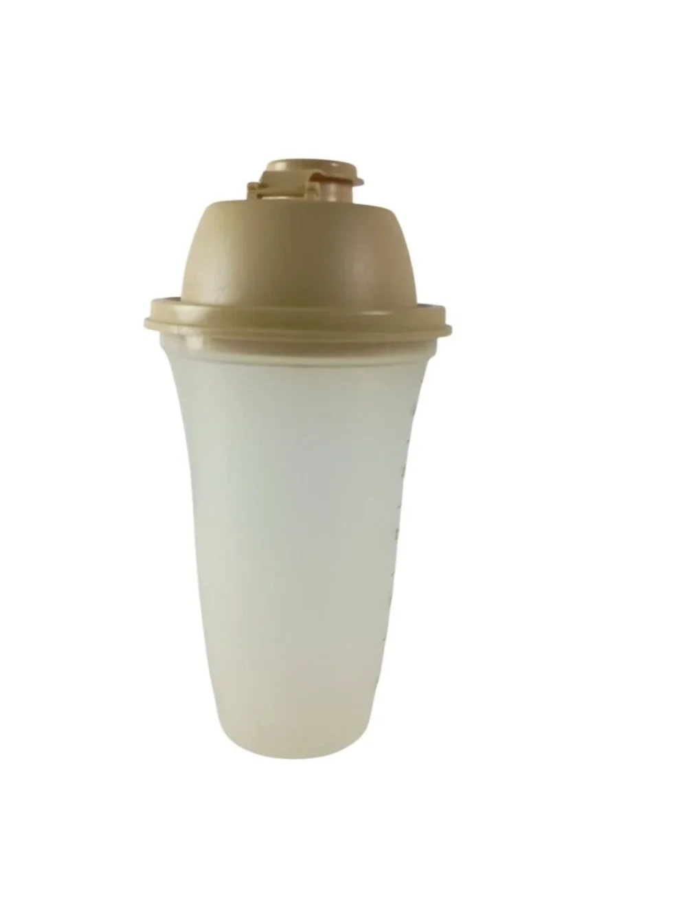 Tupperware 3Pc Quick Shake Shaker Container 16oz Blender Mixer W/Flip Top Vintag